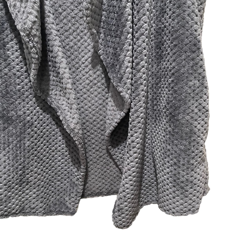 Gaovot Textured Open Sleeveless Vest Grey Women’s Size XL New - Picture 3 of 8